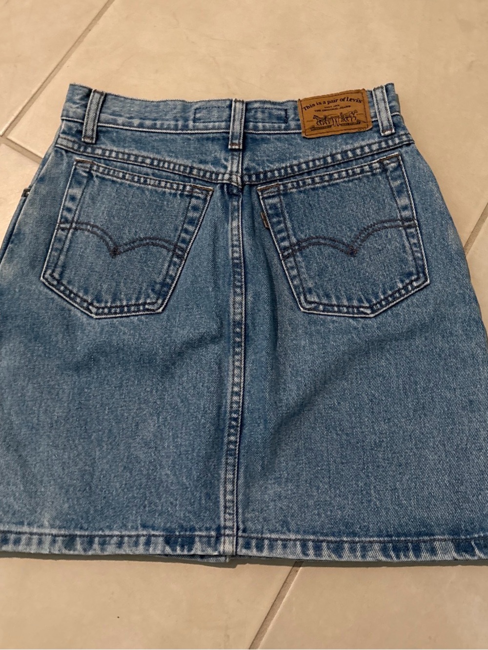 Vintage 80’s/90’s Levi’s skirt waist 26 inches 1956 - Picture 4 of 6